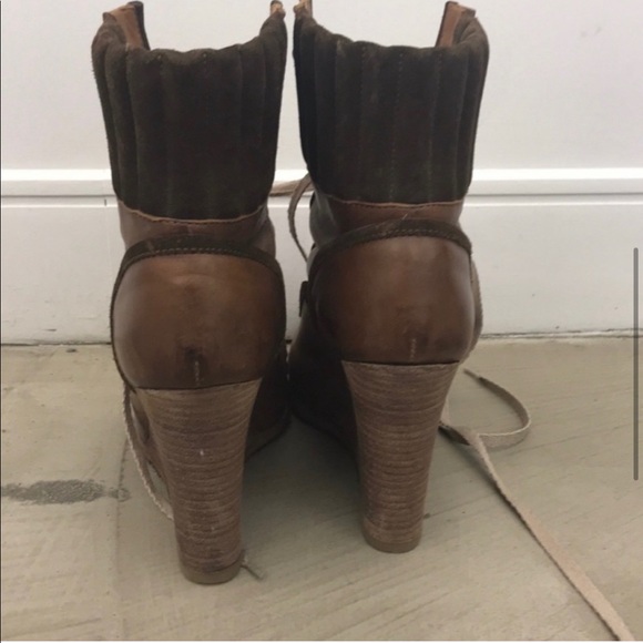 Chloe lace up wedge boots - Picture 5 of 6